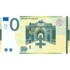 0 Euro biljet Ypern Ypres Ieper